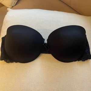 Black strapless Victoria Secret Bra 32C
